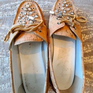 Donald J Pliner Cork Loafers